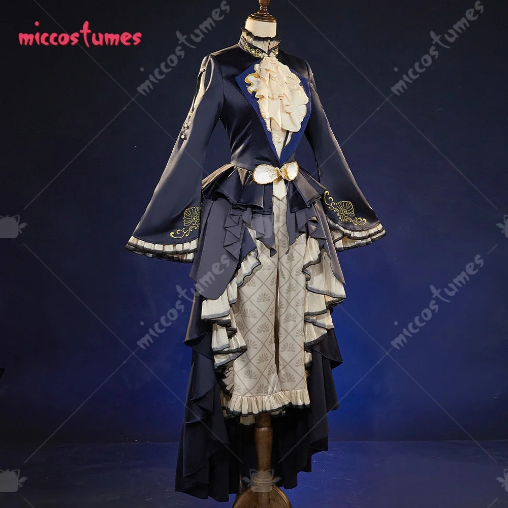 Miccostumes Kuroshitsuji Cosplay Costume Shirt and Jacket with Long Pants and Eye Mask