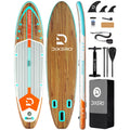 Myboat DIXERO Waterproof Inflatable Paddle Board 11''x33''x6''Adult Standing Style Aquatic With Kayak Accessories SUP Board