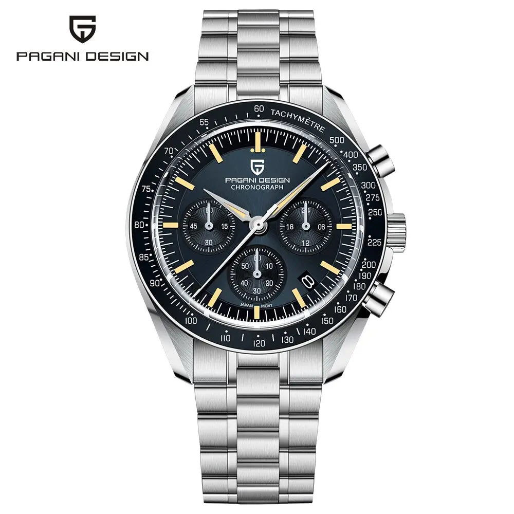 2025 New PAGANI DESIGN Saturn Men's Watches Luxury Quartz Watch For Men Chronograph Wristwatches AR Sapphire Waterproof Luminous