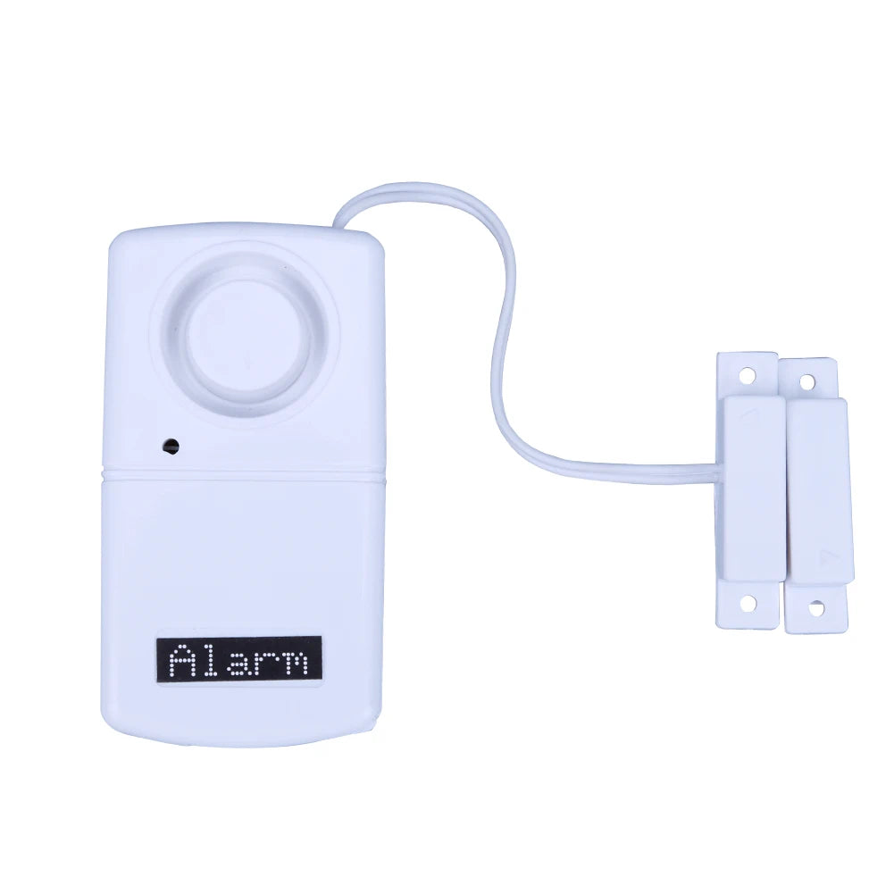 Mini Door Window Alarm Battery Powered Sticky Alarm Sensor Detector Loud Voice Easy Installation Lightweight for Factory Company
