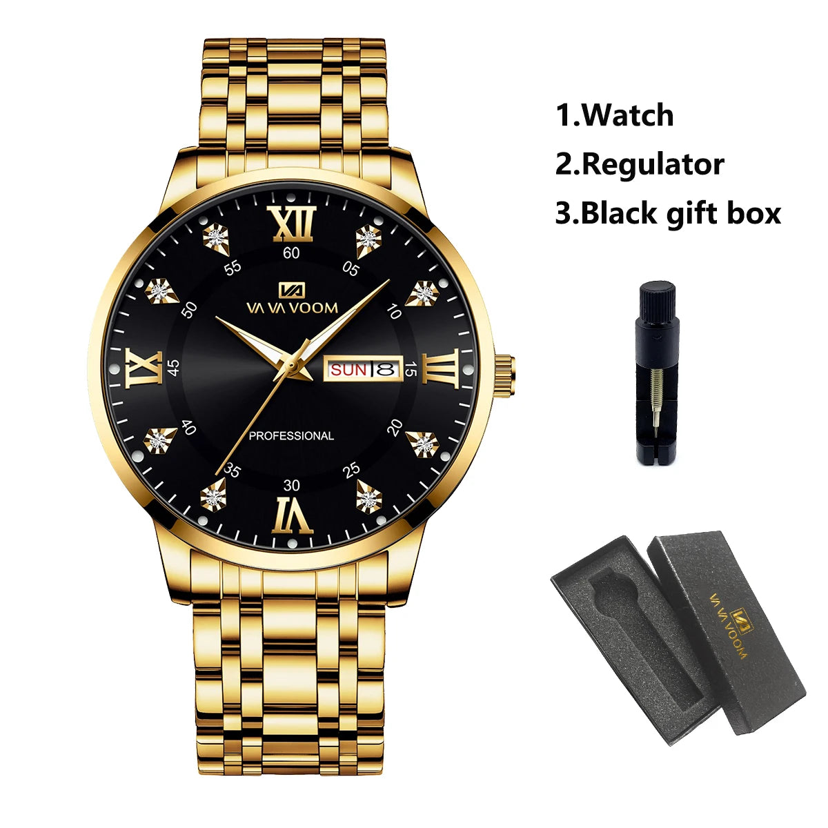 2025 New Man Watch VA VA VOOM Top Brand Luxury Fashion Diver Men Waterproof Clock Sport Watch Men Quartz Watch Relogio Masculino
