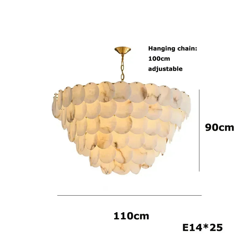 Modern Natural Marble Living Room Chandeliers For Kitchen Island Pendant Lamps Dinning Room Bedroom Indoor Decor Lustre Fixtures