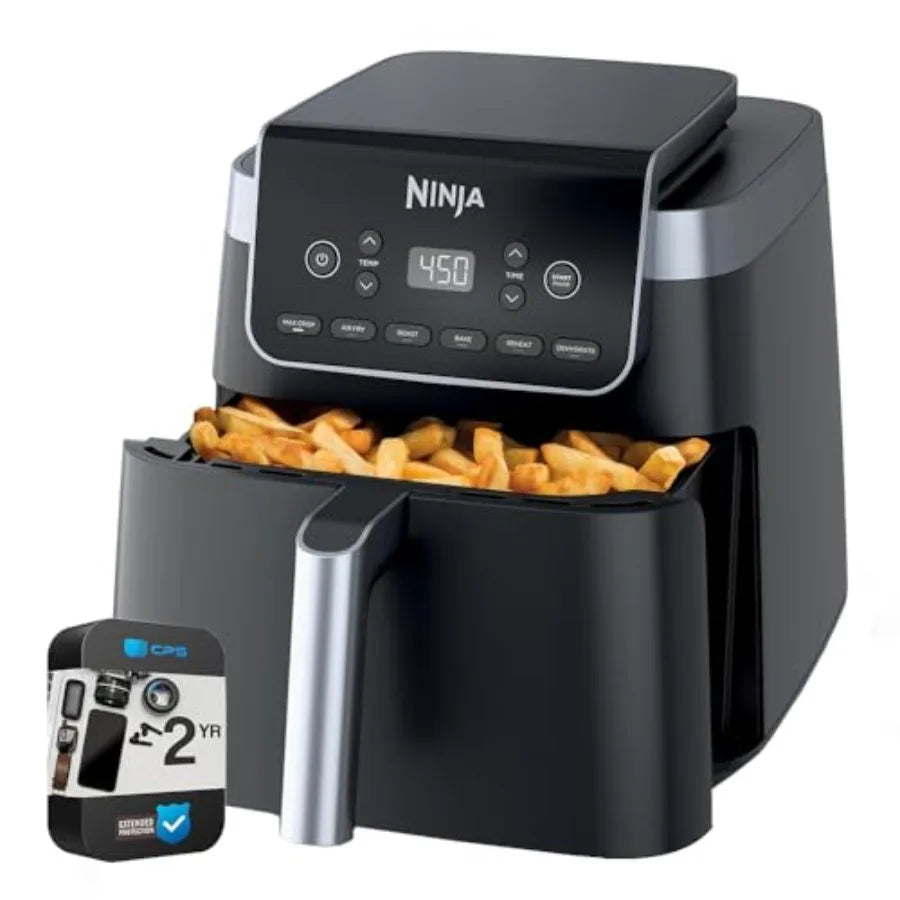 AF181 Air Fryer Pro XL 6-in-1 with 6.5-Quart Max Crisp Technology and Nonstick Basket for Healthy Cooking Ideal for Large Famil