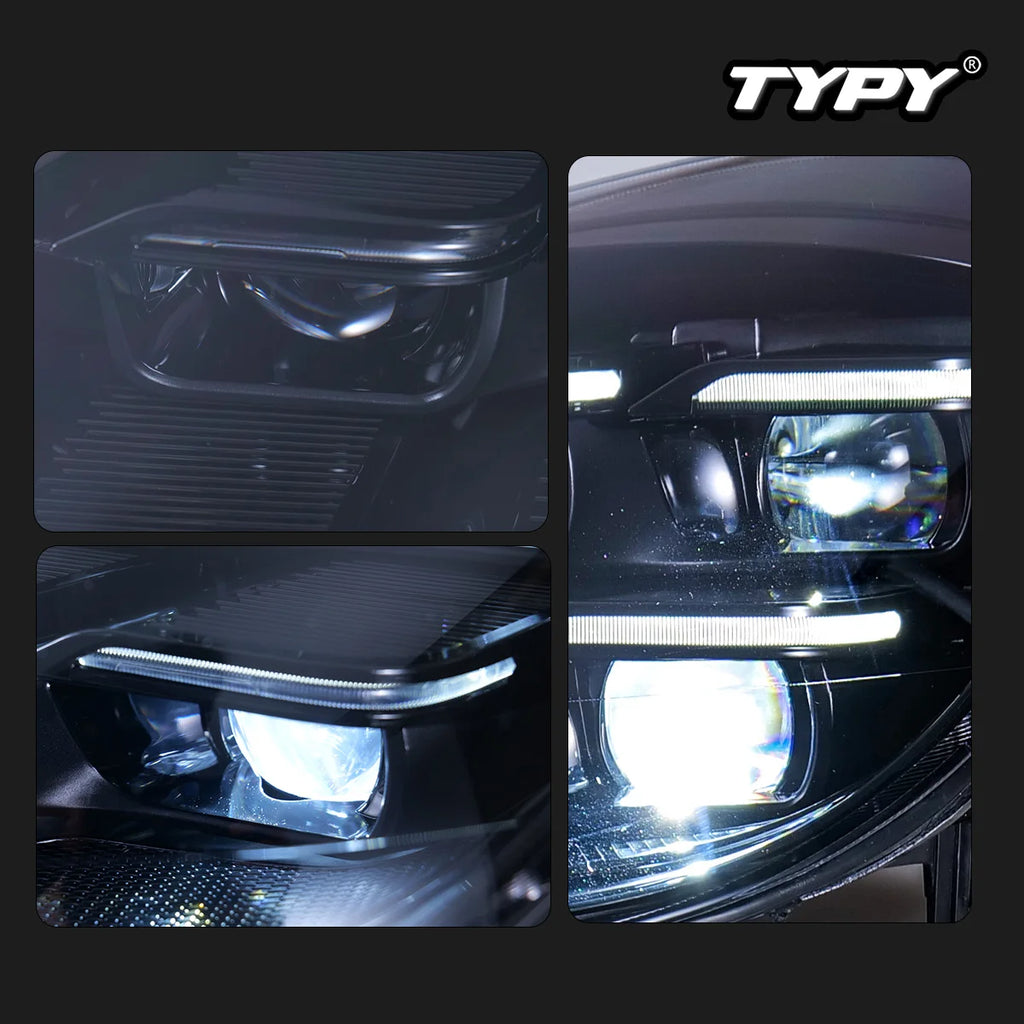 Car Accessories For Porsche Cayenne Headlights 2011-2017 958 LED Laser Matrix Head Lamps Upgrade 2024 Style