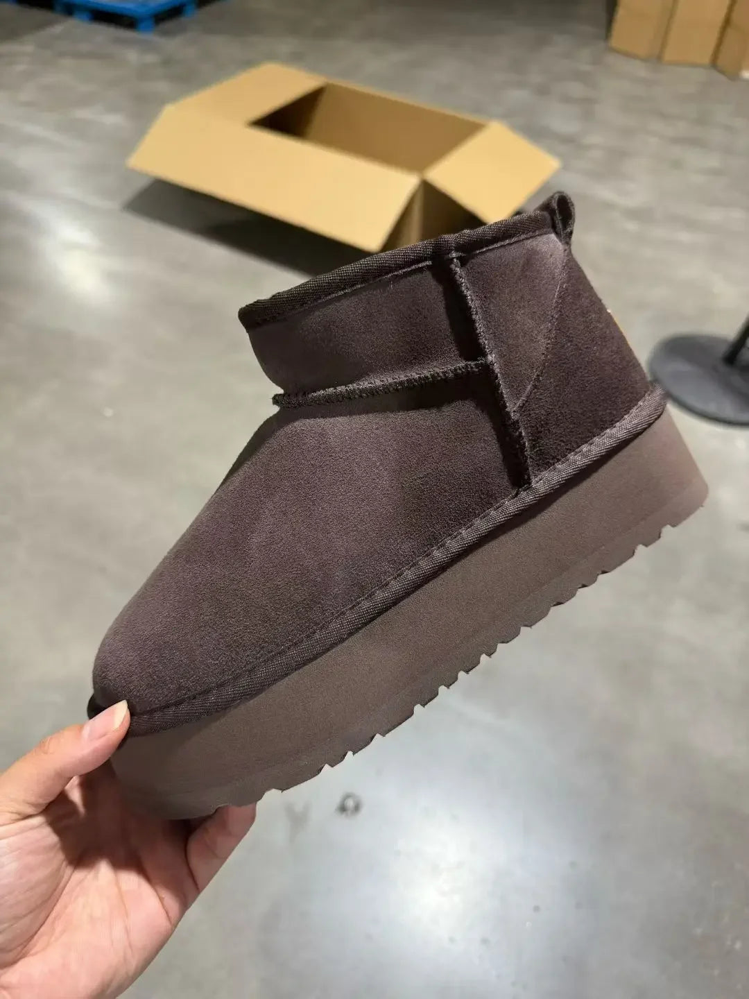 2026 New Classic Ultra Mini Platform Boots Leather Suede Wool Comfort Winter Womens Fur Slippers K98 ‮34-53 SeziS UggS