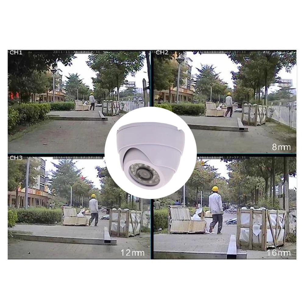 CCTV Dome Camera 24 LED Indoor IR Night Vision 1/3"CMOS COLOR 1200TVL Dome Camera 3.6mm Len Outdoor Security Surveillance Camera