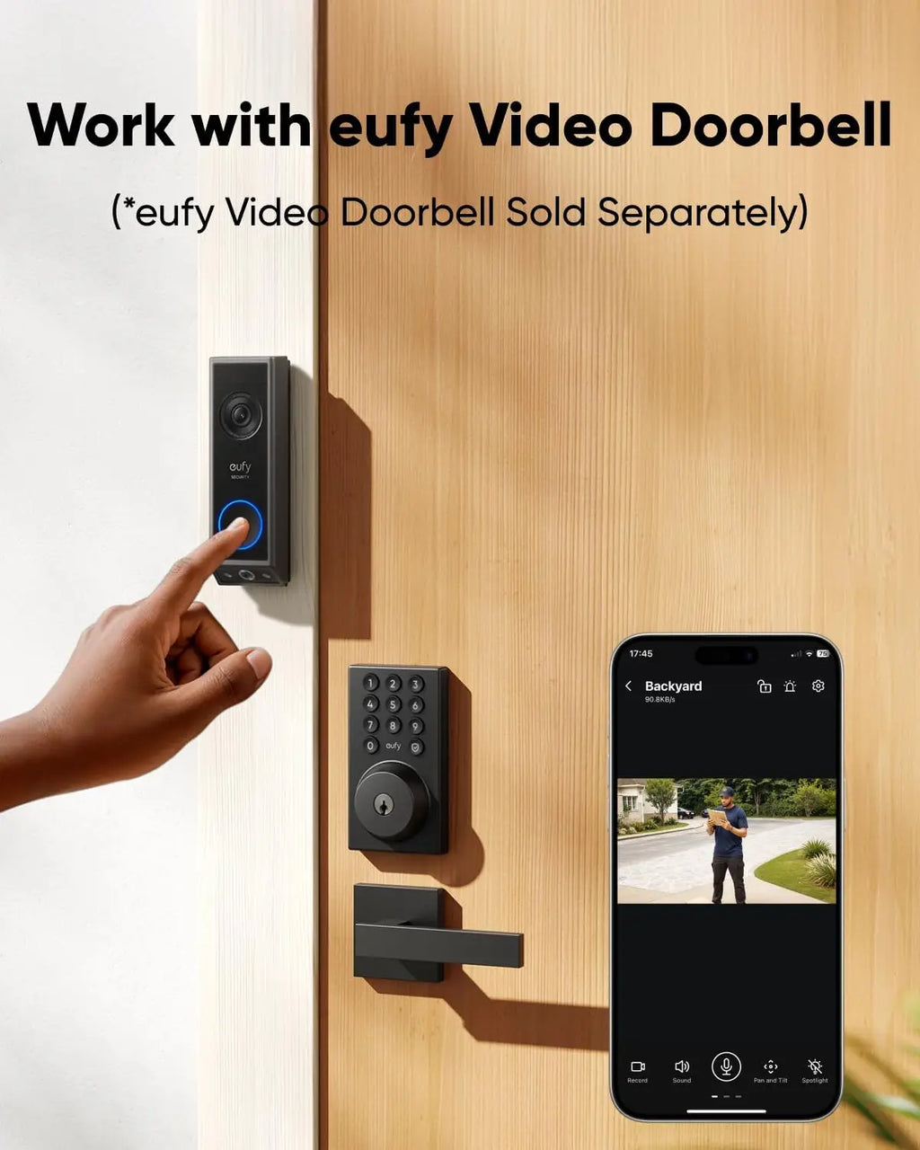 Smart WiFi Keypad Deadbolt Lock, Keyless Entry with App Control, Easy DIY Installation for Front Door Security