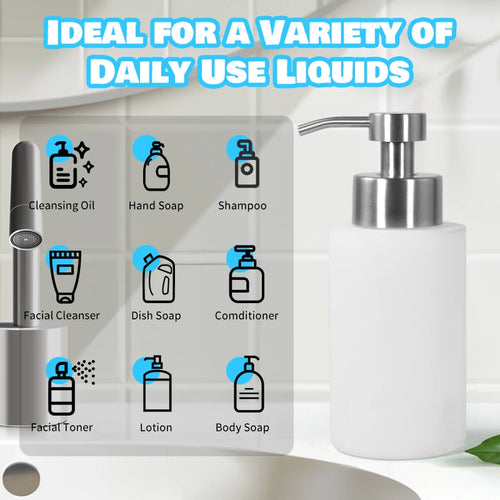 25pcs 18oz 550ml Stainless Steel Sublimation White Soap Dispenser Hand Sanitizer Bottle With Pump He