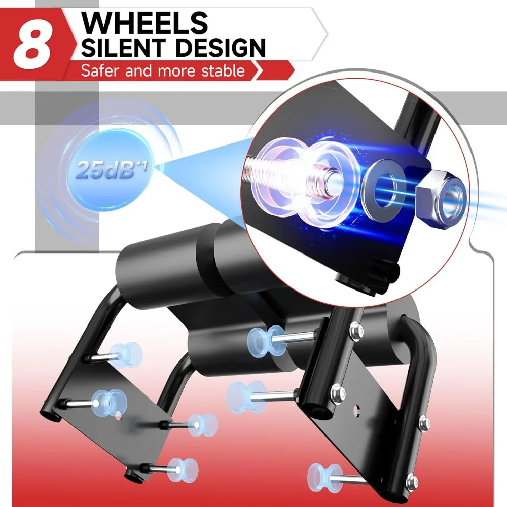 Folding abdominal trainer, adjustable abdominal trainer, abdominal core