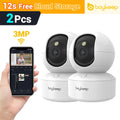BoyKeep 3MP WiFi IP Camera Smart Baby Monitor Home Security 5G WiFi Indoor IP Automatic Tracking 24/7 Video Surveillance