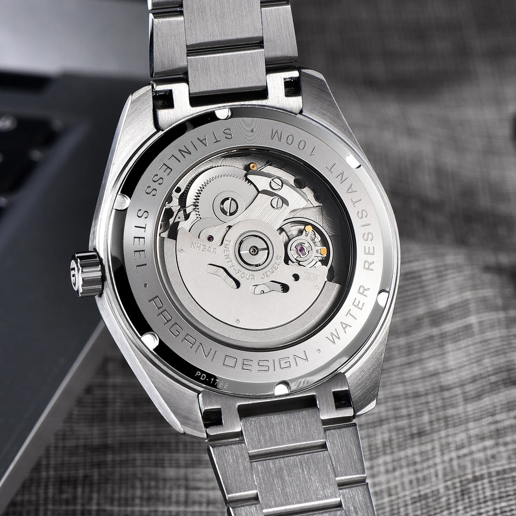 2024 New PAGANI DESIGN GMT Men's Watches NH34A Mechanical Watch For Men Automatic Wristwatch Luminous Dial Sapphire Reloj Hombre