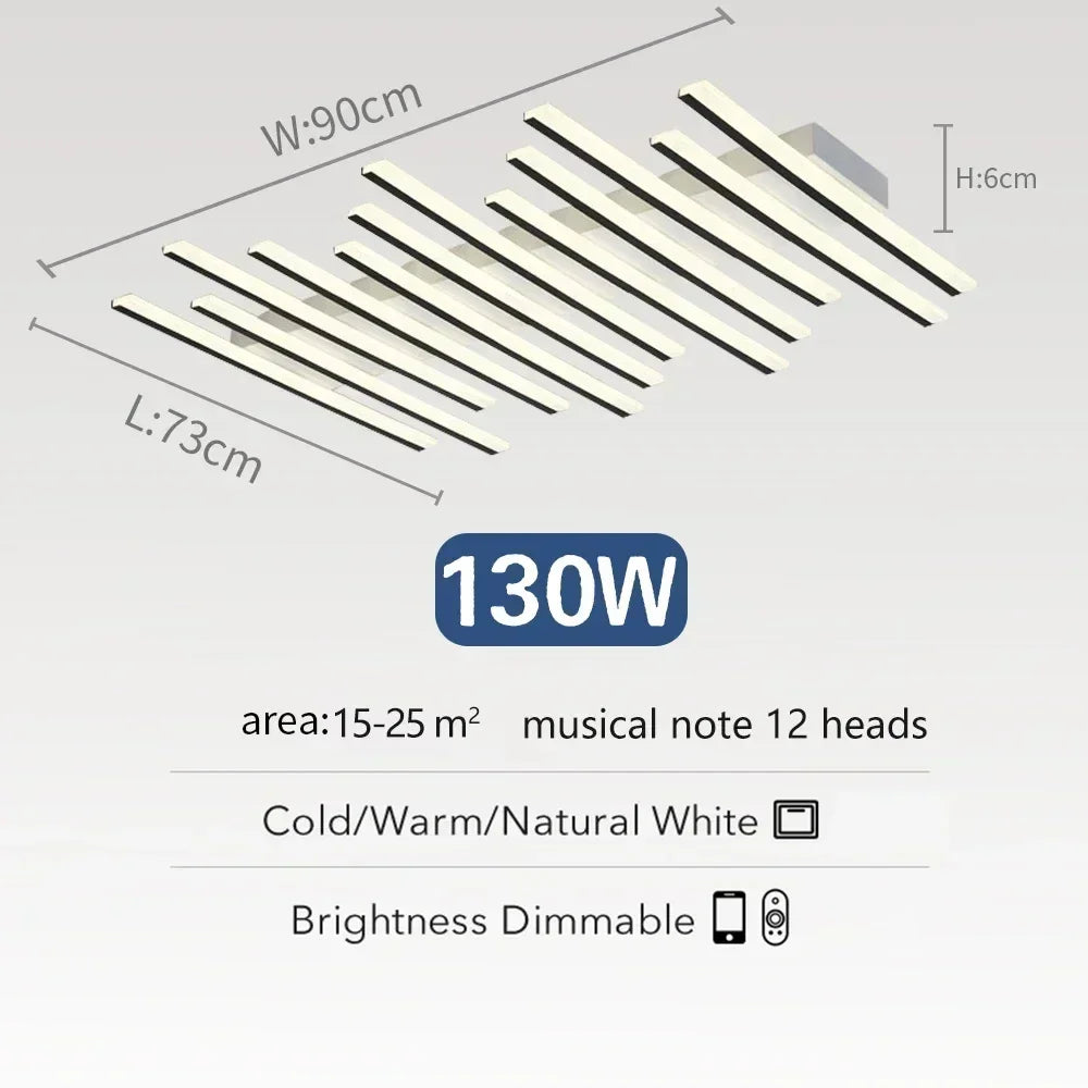 Nordic Art Line Acrylic Led Ceiling Lamp Living Room Restaurants Bedroom Kitchen Bar Chandelier  Modern Home Decoration Lighting