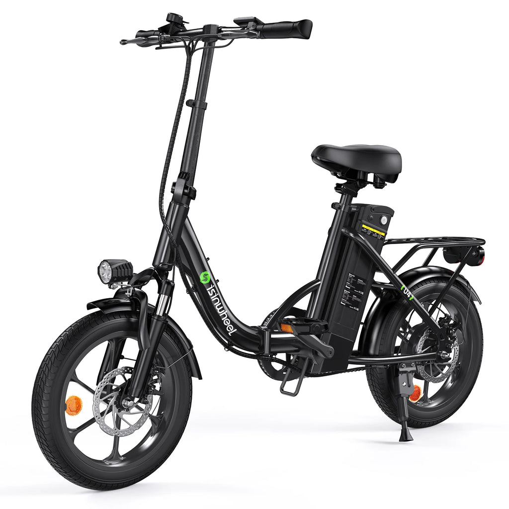 isinwheel U4 Electric Bike 750W 36V 10.4Ah 36V 10.4Ah Battery 19 mph Top Speed Adult Electric Bicycles, 16" Commute Ebike