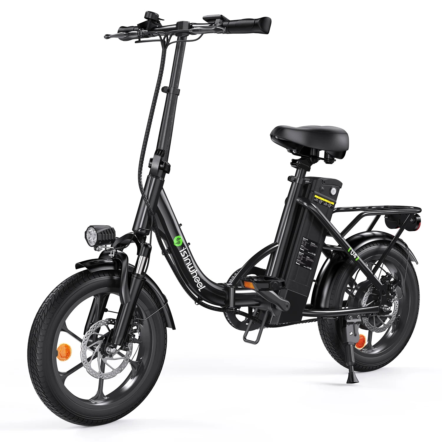 isinwheel U4 Electric Bike 750W 36V 10.4Ah 36V 10.4Ah Battery 19 mph Top Speed Adult Electric Bicycles, 16" Commute Ebike
