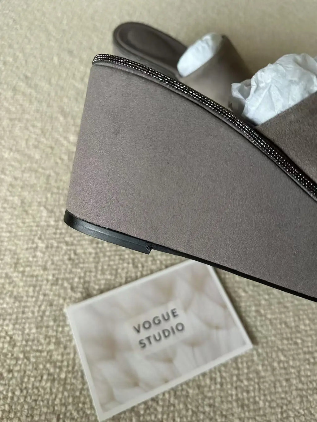 Summer genuine suede slippers