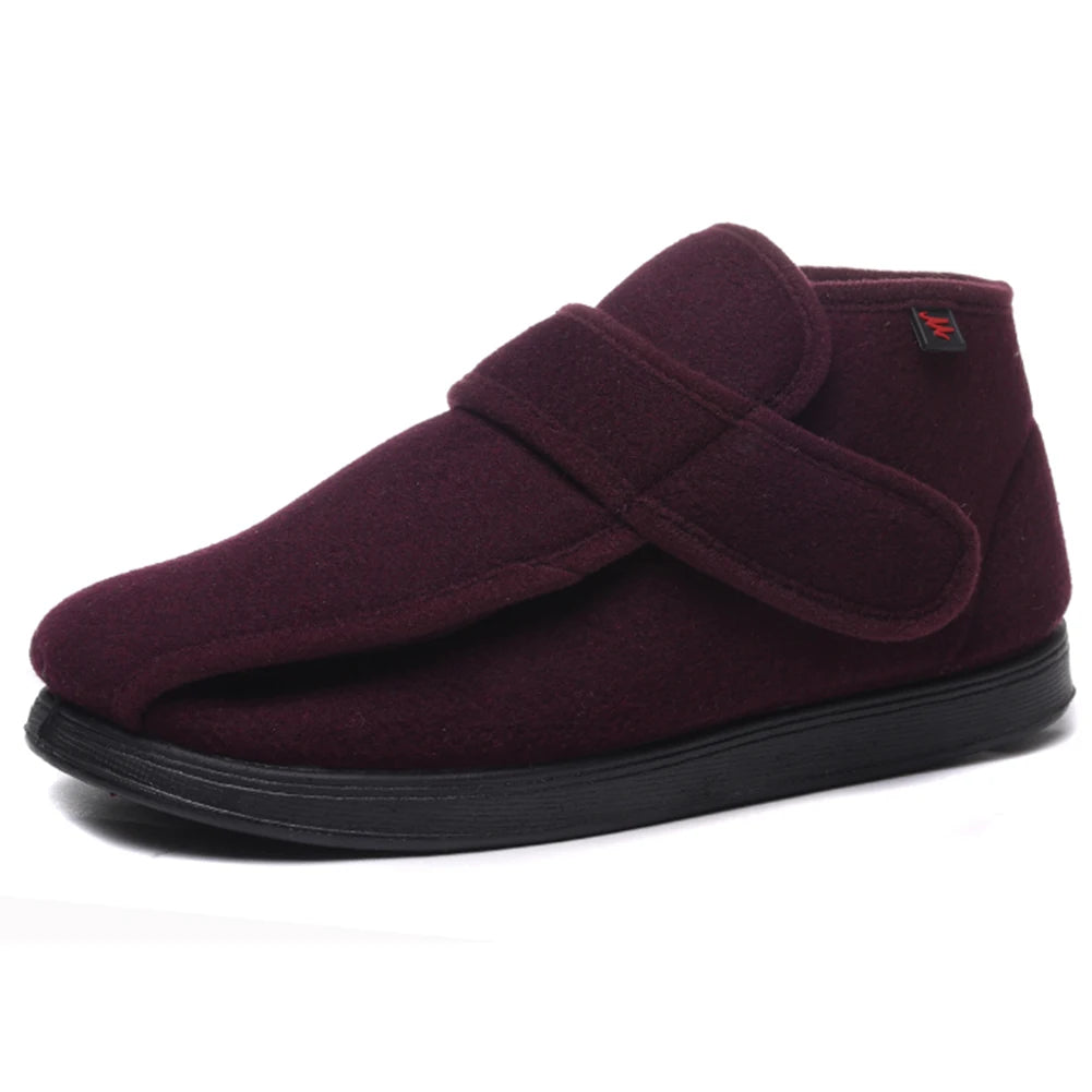Extra Wide Diabetic Shoes with Adjustable Closure Slip-On Orthopedic Shoes Thermal Lightweight Edema Sneakers for Swollen Feet