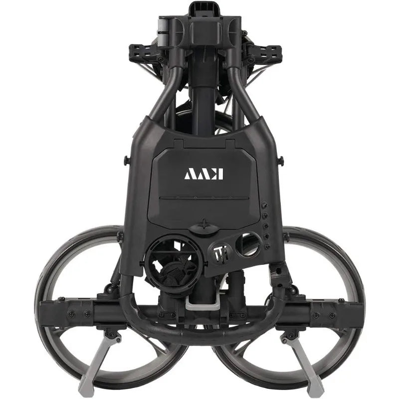 3 Wheel Compact Flat Folding Design Golf Push-Pull Cart with Lightweight and Sturdy Aluminum Frame