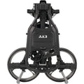 3 Wheel Compact Flat Folding Design Golf Push-Pull Cart with Lightweight and Sturdy Aluminum Frame