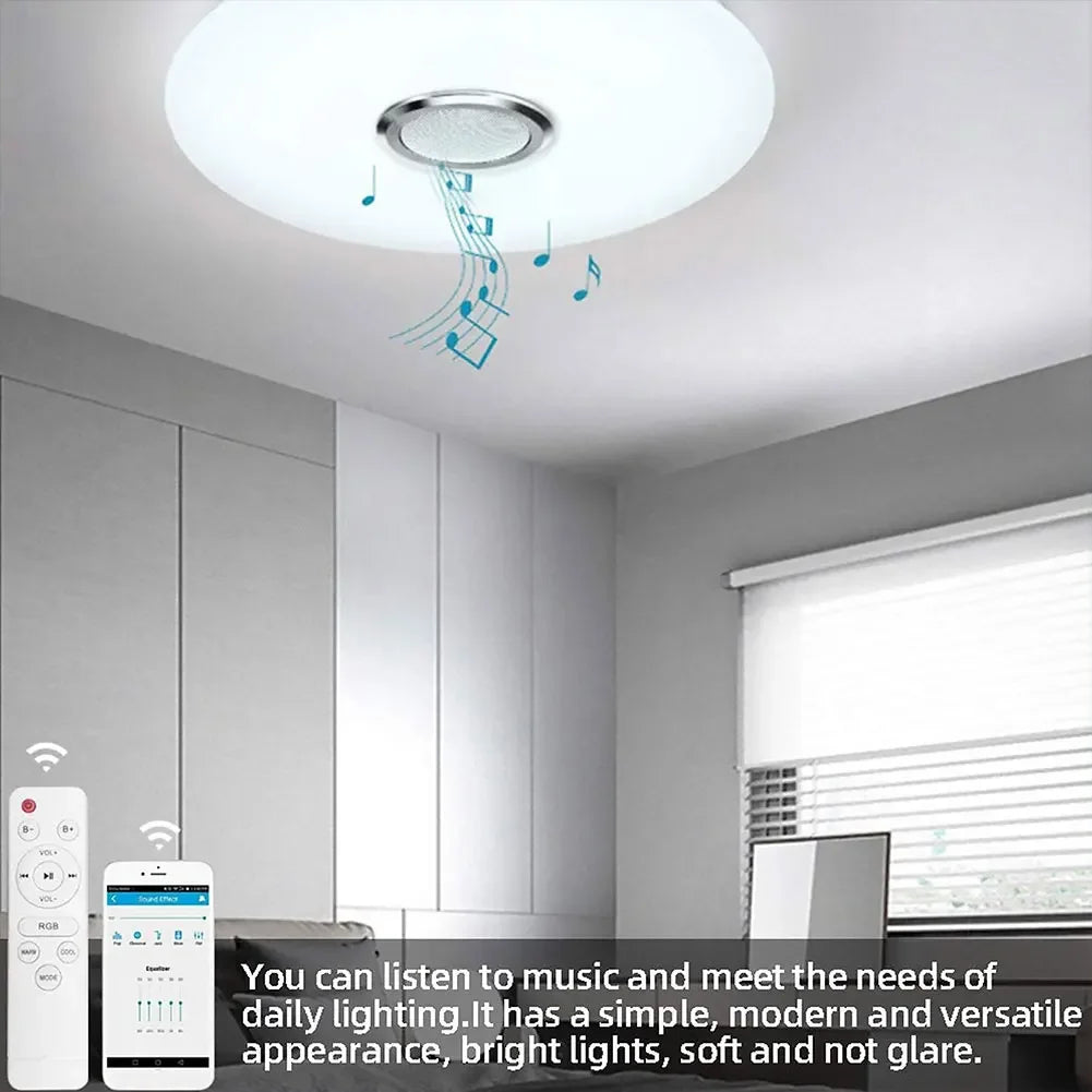Intelligent LED Lamp with Speaker RGB Home Decoration Light APP Control Bluetooth-compatible 2800K-6500K for Bedroom Living Room