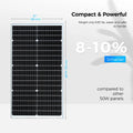 WUZECK Rigid Solar Panel Power Battery 50W Solar Module 100W Solar Charger 120W Glass Solar Cell 150W Outdoor Generator home