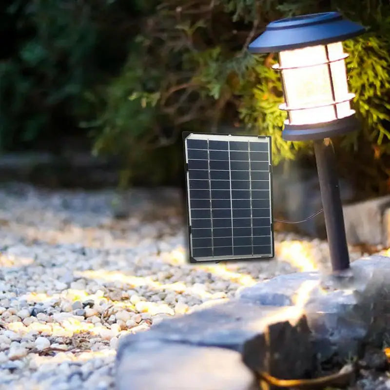 Outdoor Camera Wifi Solar Powered 6W Battery With Portable Solar Panels 12V Color Night Vision Wireless Garden CCTV Camera