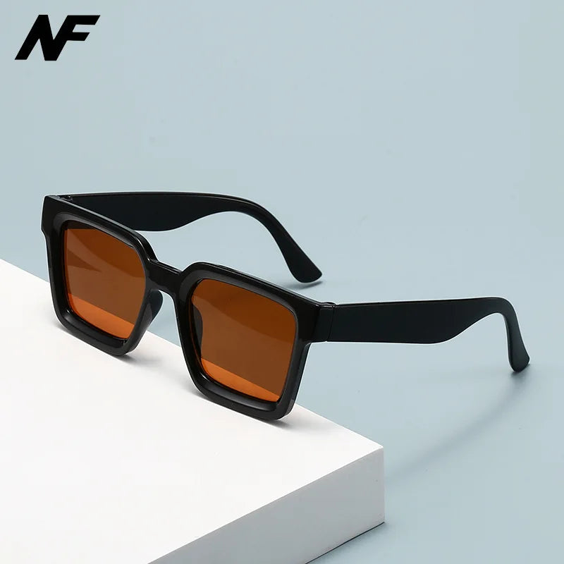 2025 New Simple and Stylish Trendy European and American Sunglasses Cross-Border Ins High-End Internet Celebrity Square Driving Sunglasses