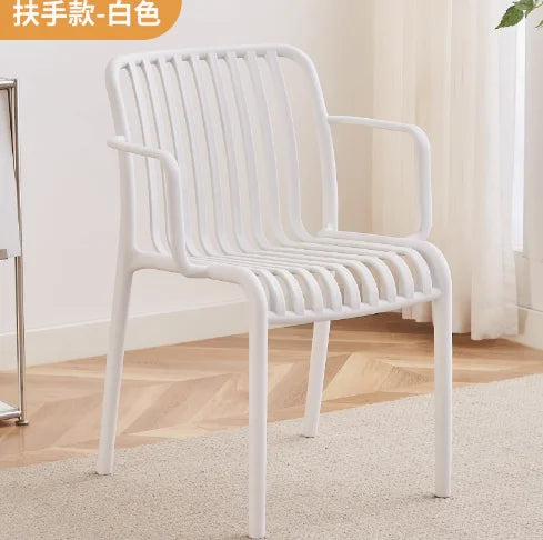 Balcony Plastic Backrest Leisure Luxury Chair Home Restaurant Dining Room Chair Sillas Para Comedor Beach Chairs For Kitchen