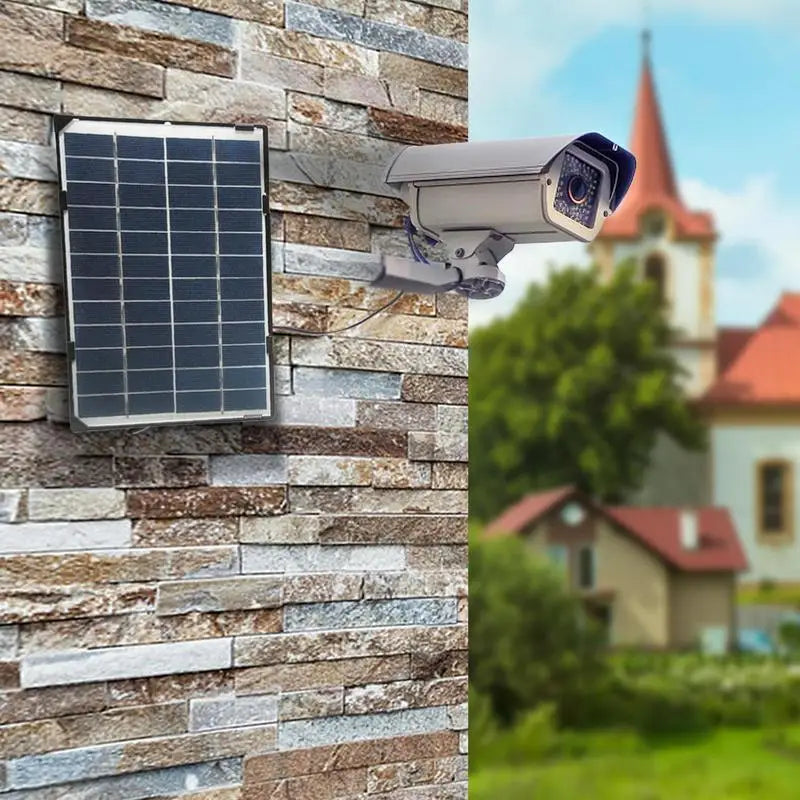 Outdoor Camera Wifi Solar Powered 6W Battery With Portable Solar Panels 12V Color Night Vision Wireless Garden CCTV Camera
