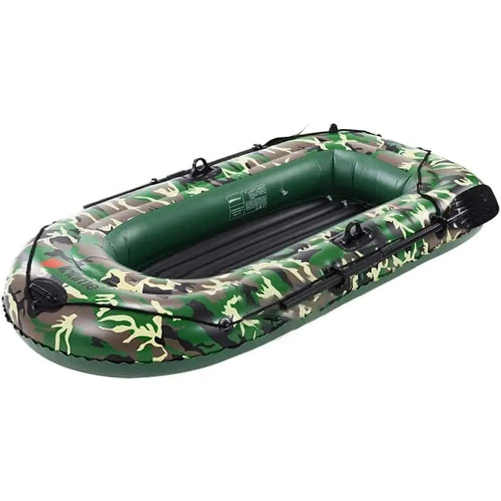 2-4 Person Inflatable Dinghy with Tear-Resistant Material for Rowing, Canoeing, and Kayaking Adventures
