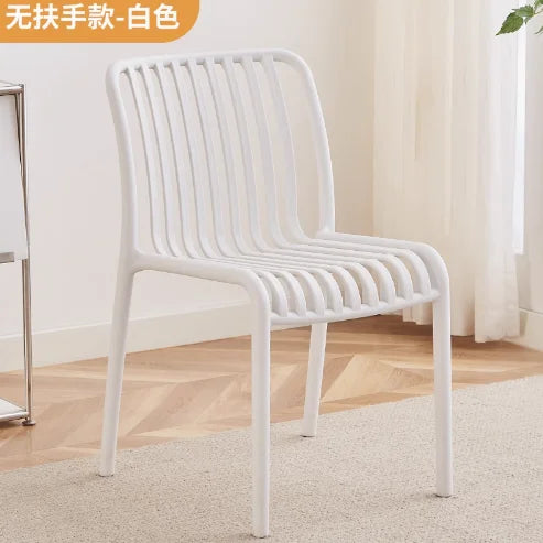 Balcony Plastic Backrest Leisure Luxury Chair Home Restaurant Dining Room Chair Sillas Para Comedor Beach Chairs For Kitchen