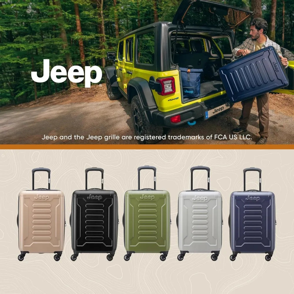 Expandable Hardside Spinner Luggage - Medium Beige, 24 Inch, Checked for Travel Convenience