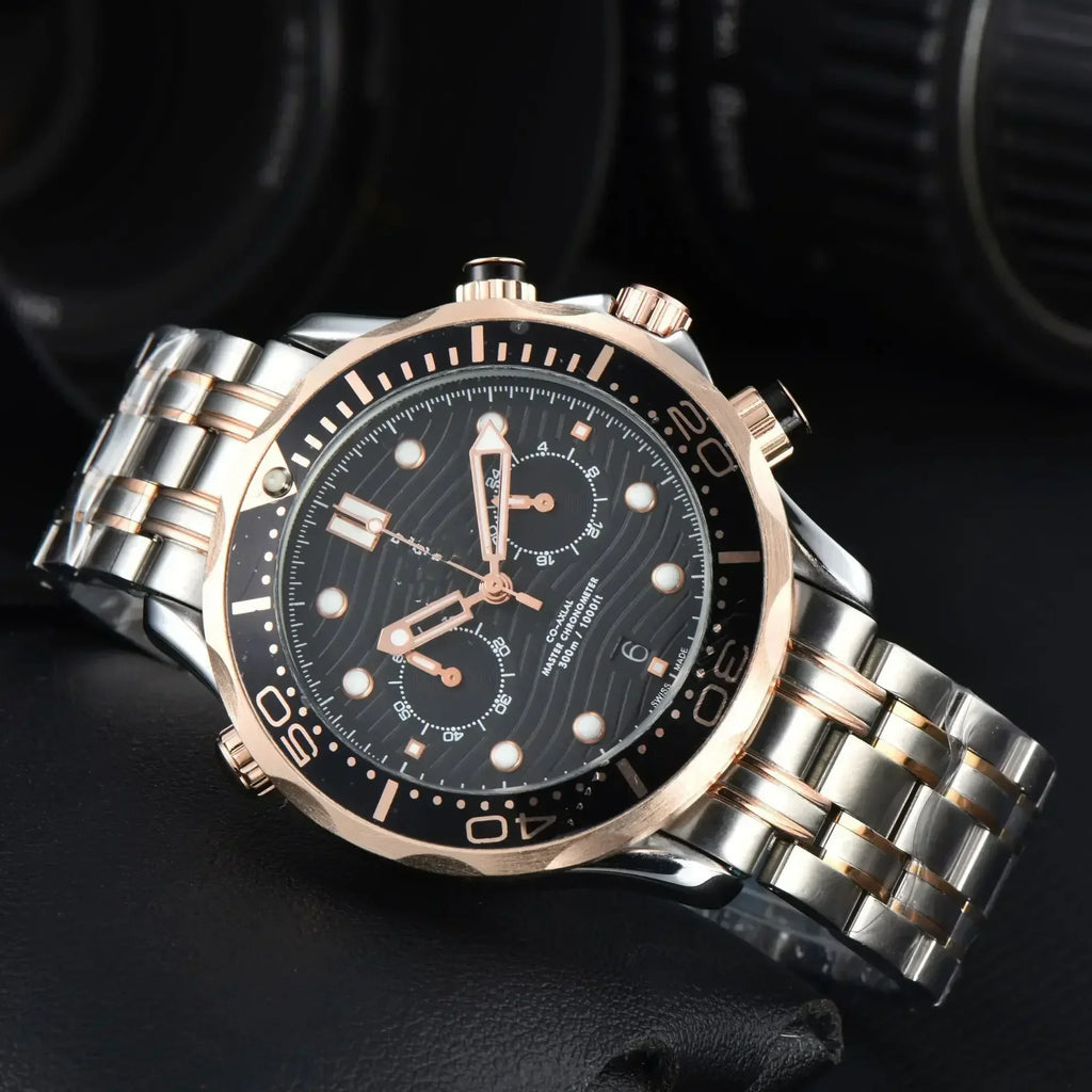 42mm Fully Automatic Mechanical Watch -NH35movement, Ceramic Bezel, Water-resistant Sapphire Crystal, 20mm Steel Band Wristwatch