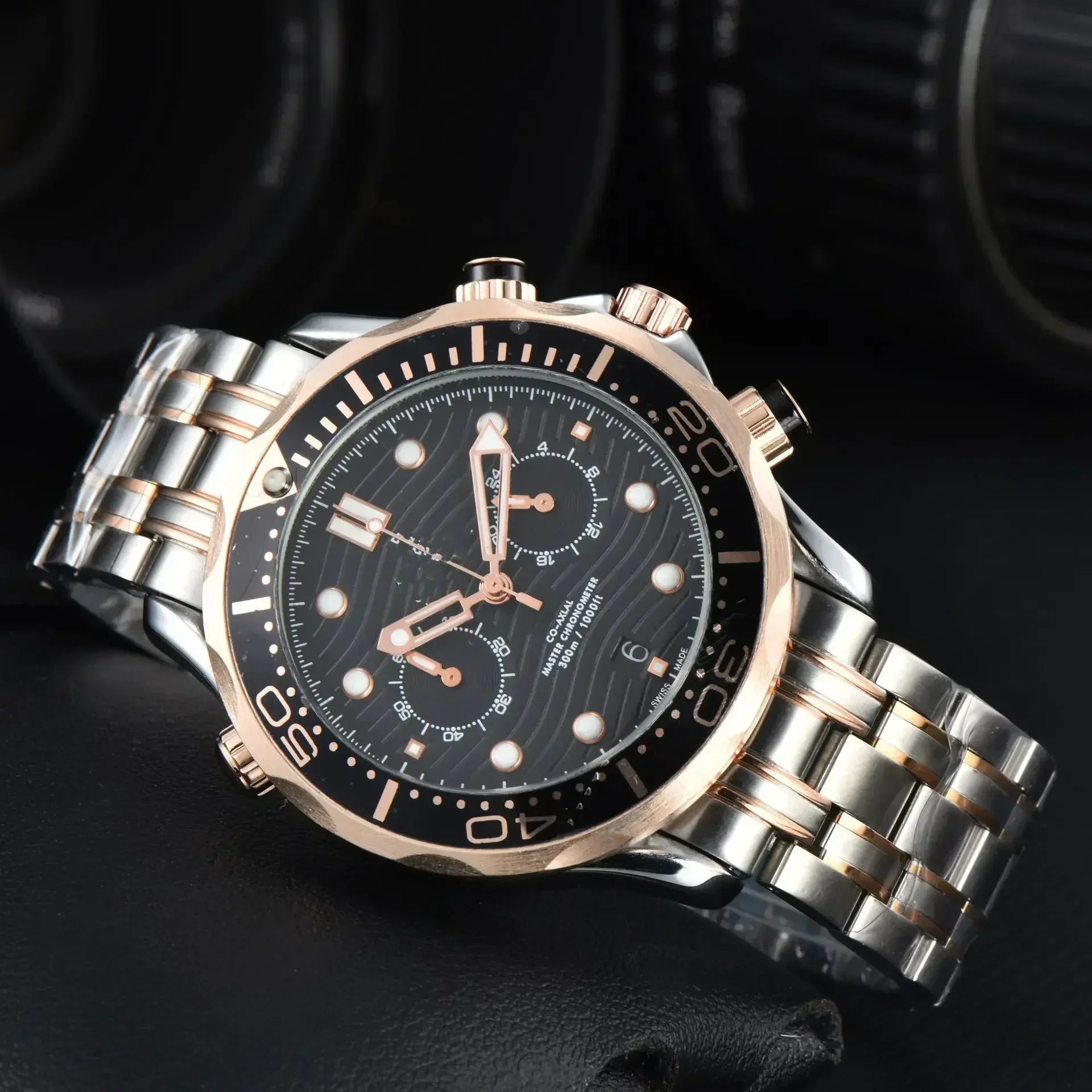 42mm Fully Automatic Mechanical Watch -NH35movement, Ceramic Bezel, Water-resistant Sapphire Crystal, 20mm Steel Band Wristwatch