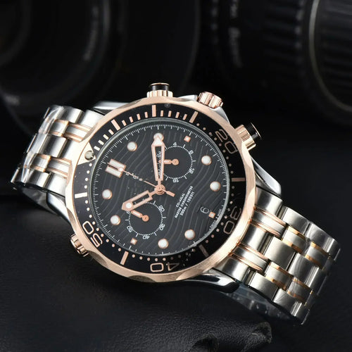 42mm Fully Automatic Mechanical Watch -NH35movement, Ceramic Bezel, Water-resistant Sapphire Crystal, 20mm Steel Band Wristwatch