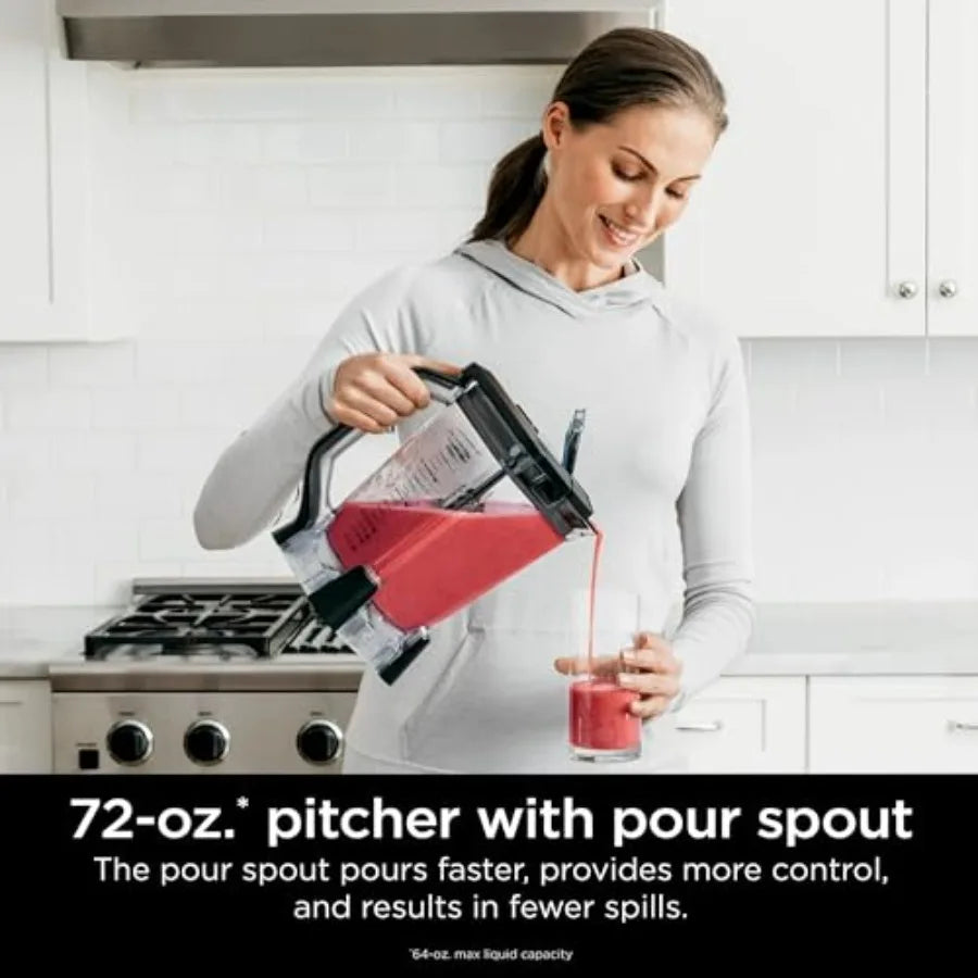 High Power Multi-Mode Kitchen Blender Bundle with 72-oz Pitcher 1200W Smart Blending Special Edition for Smoothies Soups Ice Cr