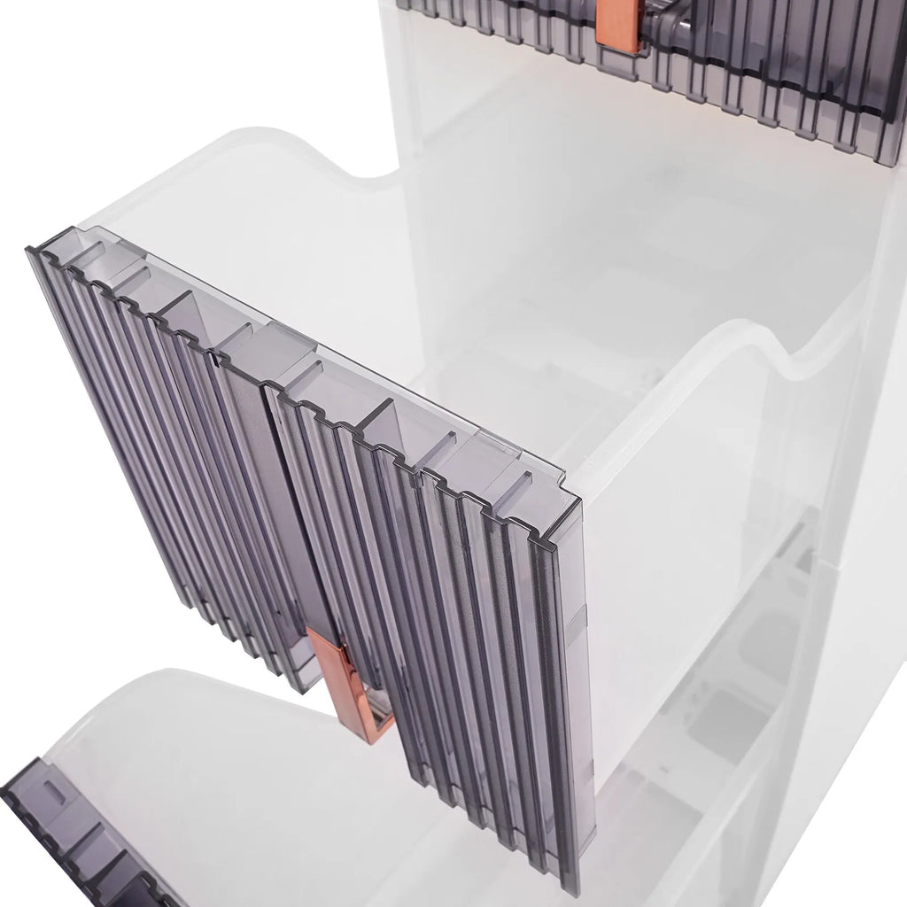 5-Tiers Bathroom Floor Cabinet 8.7*15*37.6in Storage Cabinet Narrow Standing Toilet Paper Holder