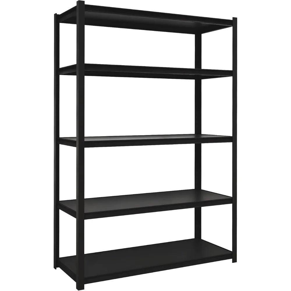48" W x 18" D x 72" H Garage Shelving Heavy Duty Loads 3500 Lbs, 5 Tier Adjustable Storage Shelves Metal Shelving, Standing Util