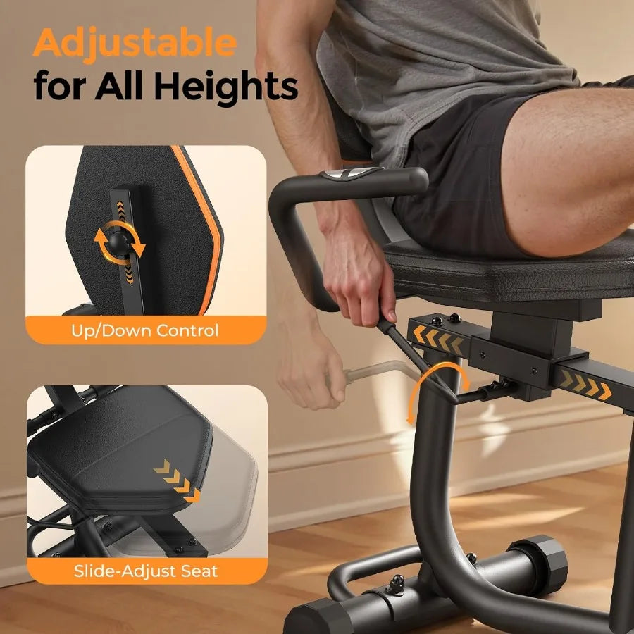 Recumbent Exercise Bike for Home Fitness: Magnetic Stationary Bike Designed for Seniors and Adults with Adjustable Seat Support