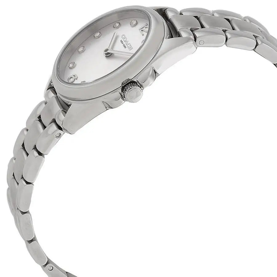 Coach | Greyson Quartz Crystal Silver Dial Ladies Watch nd Bracelet Set 14000089