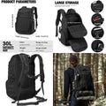 Mardingtop 30L Molle Military Backpack, Tactical Backpack for Men, Cordura Backpack for Hiking,Camping,Trekking