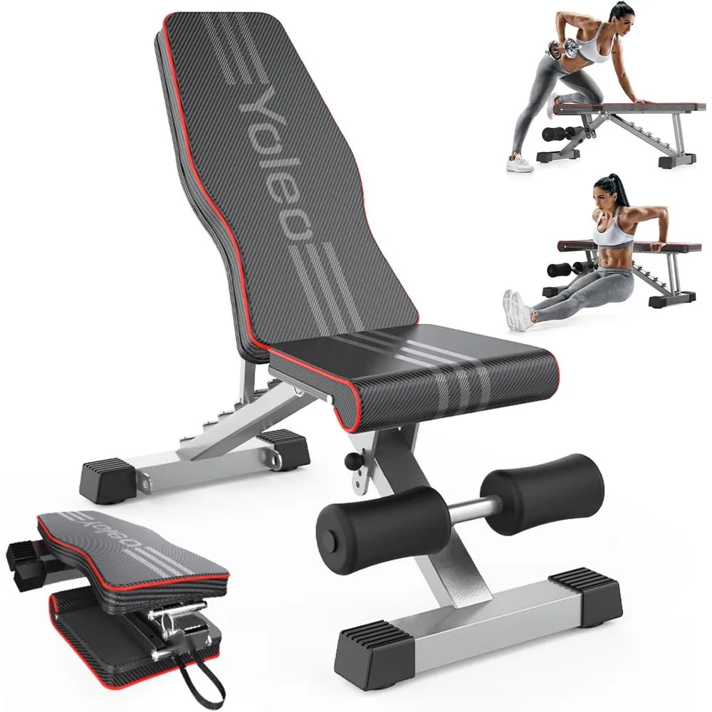 Adjustable weight bench for full body exercise; Folding bench bench Adjustable sloped down flat bed practical exercise bed