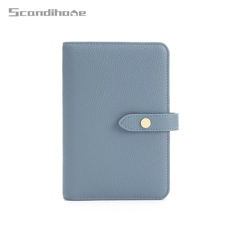 Passport Wallet Travel Organizer Card Holder Case for Women Men with Ticket Slot Pen Pocket Multi-Function Passport Cover