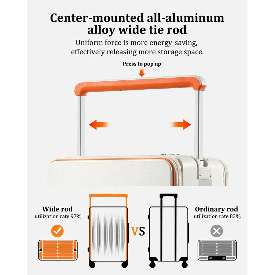 on Luggage Airline Approved with Charging Port, Lightweight Hardside 20 Inch Carryon Suitcase with TSA Lock and Spinner Wheels W