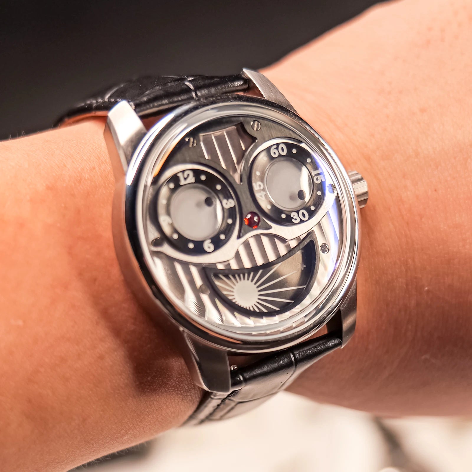 OBLVLO men's mechanical watches, automatic winding mechanical watches, novel and creative men's watches, men's timepieces, uniqu