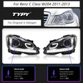 TYPY Car Headlights For Benz C-Class W204 2011-2013 LED Car Lamps Daytime Running Lights Dynamic Turn Signals Car Accessories