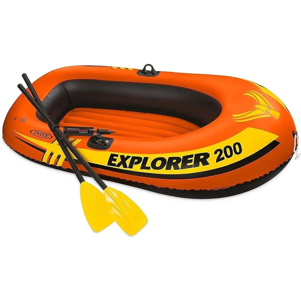 Inflatable Sailing Vessel, Dual-Hull Boat Set (Including Paddles and Pump), Water Diving Rat (or Suitable for Lakes, Swimming Po