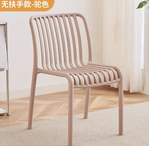 Balcony Plastic Backrest Leisure Luxury Chair Home Restaurant Dining Room Chair Sillas Para Comedor Beach Chairs For Kitchen