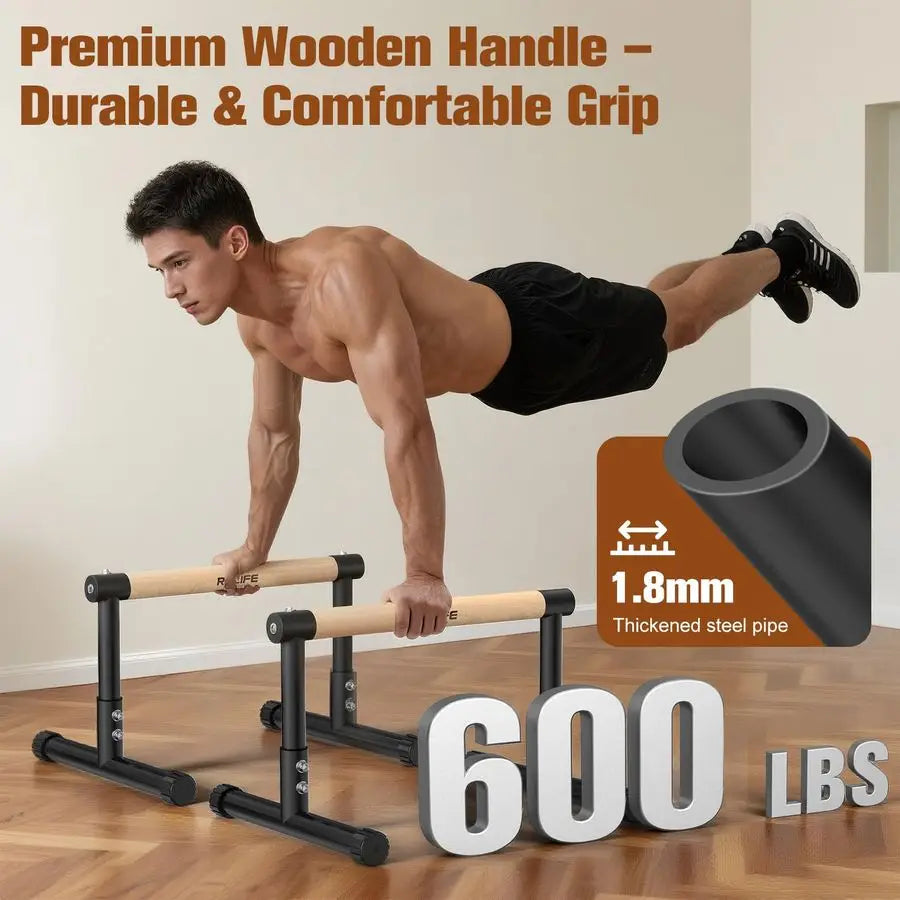 Dip Station Functional Heavy Duty Dip Stands Fitness Workout Dip bar Station Stabilizer Parallette Push Up Stand