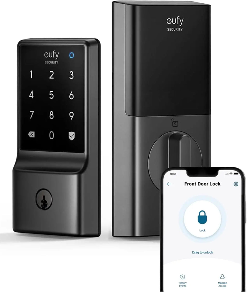 Smart Lock with Built-in WiFi, Keyless Entry, Touchscreen Keypad, App Control, Easy Install, No Bridge Needed