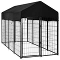 Outdoor Secure Wire Crate Kennel Anti-Rust Heavy Duty Welded Wire Steel Dog Playpen Fence Steel Material for Small/Medium Dogs